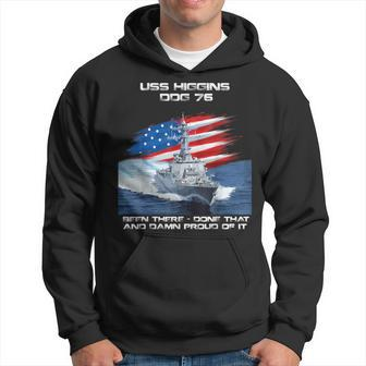 Uss Higgins Ddg-76 Destroyer Ship Usa Flag Veterans Day Xmas Hoodie - Thegiftio UK