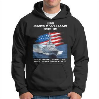 Uss James E Williams Ddg-95 Destroyer Ship Usa Flag Veteran Hoodie - Thegiftio UK