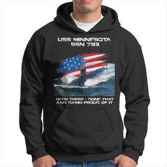 Uss Minnesota Ssn-783 American Flag Submarine Veteran Xmas Hoodie - Thegiftio UK