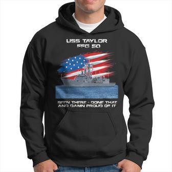 Uss Taylor Ffg-50 Class Frigate American Flag Veteran Hoodie - Thegiftio UK