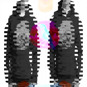 Vaporwave Aesthetic Northern Mockingbird Hoodie | Mazezy