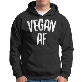 Vegan Af Vegan Vegetarian Hoodie | Mazezy
