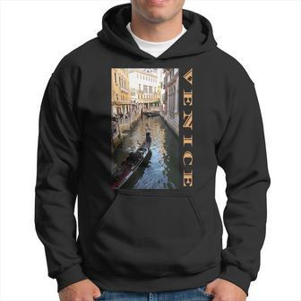 Venice Italy Canal Gondola Travel Souvenirs Photography Hoodie | Mazezy