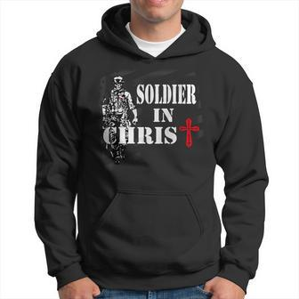 Veteran Vets Soldier In Christ American Christian Veteran Warrior Us Flag Veterans Hoodie - Monsterry CA