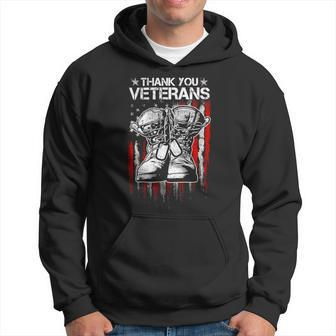 Veteran Vets Thank You Veterans Shirts Veteran Day Boots Usa Flag Dad 346 Veterans Hoodie - Monsterry DE