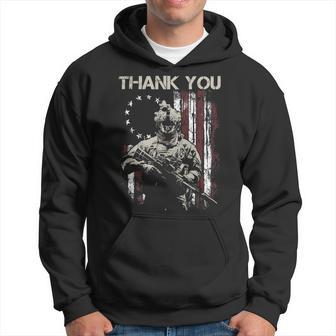 Veteran Vets Us Veteran American Flag Betsy Ross Flag Thank You Veterans 307 Veterans Hoodie - Monsterry