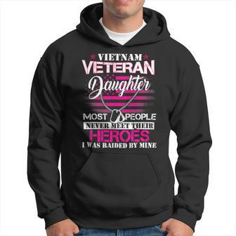 Veteran Vets Vietnam Veteran Daughter Raised By My Hero Veteran Day 97 Veterans Hoodie - Monsterry