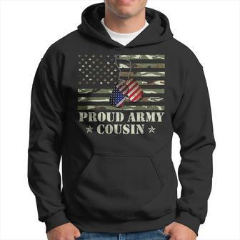 Veteran Vets Vintage American Flag Proud Army Cousin Veteran Day Gifts 71 Veterans Hoodie - Monsterry CA