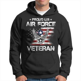 Veteran Vets Vintage Usa Flag Proud To Be Us Air Force Veteran Father Day Veterans Hoodie - Monsterry DE