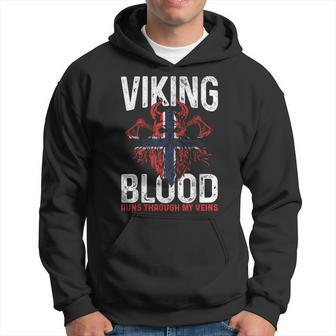 Viking Blood Runs Through My Veins Norwegian Roots Pride Hoodie - Seseable