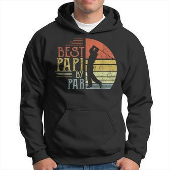 Vinatge Fathers Day Best Papi By Par Golf Gifts For Papi Hoodie - Seseable