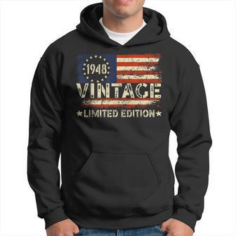 Vintage 1948 Limited Edition 75 Year Old Gifts 75Th Birthday Hoodie - Seseable