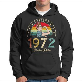Vintage 1972 Limited Edition 1972 50Th Birthday 50 Years Old Gift For Women Hoodie - Thegiftio UK