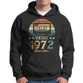 Vintage 1972 Retro Cassette 1972 50Th Birthday 50 Years Old Gift For Women Hoodie - Thegiftio UK