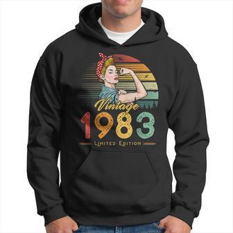 Vintage 1983 Limited Edition 1983 39Th Birthday 39 Years Old Hoodie - Thegiftio UK