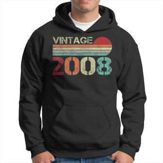 Vintage 2008 Funny 13 Years Old Boys And Girls 13Th Birthday Hoodie | Mazezy