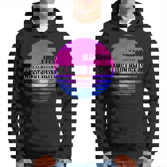 Vintage Arlington Heights Vaporwave Illinois Hoodie | Mazezy