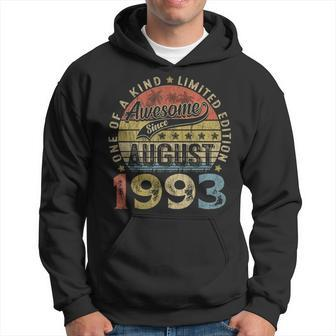 Vintage August 1993 30 Years Old Of Being 30Th Birthday Gift Funny Birthday Gifts Hoodie | Mazezy