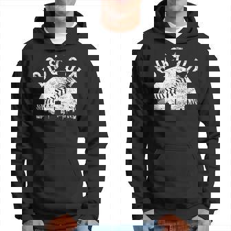 Vintage Boston Skyline Baseball Throwback For Red Game Day Hoodie | Mazezy