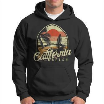 Vintage California Beach Surf Summer Vacation Sunset California Gifts And Merchandise Funny Gifts Hoodie | Mazezy