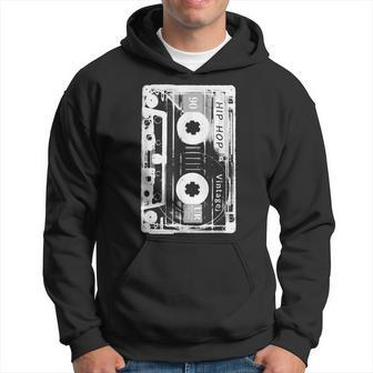 Vintage Cassette Tape Hip Hop Music 80S 90S Retro Distressed Hoodie | Mazezy