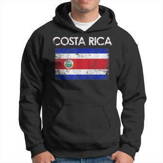 Vintage Costa Rica Rican Flag Pride Gift Hoodie | Mazezy
