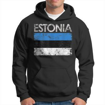 Vintage Estonia Estonian Flag Pride Gift Hoodie | Mazezy