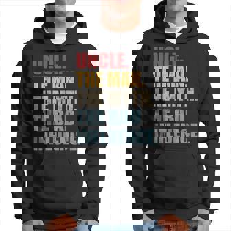 Vintage Fun Uncle Man Myth Bad Influence Hoodie | Mazezy