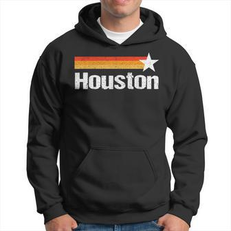 Vintage Houston Texas Houston Strong Stripes Usa Texas Men Hoodie | Mazezy