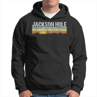 Vintage Jackson Hole Wyoming Retro Hoodie | Mazezy