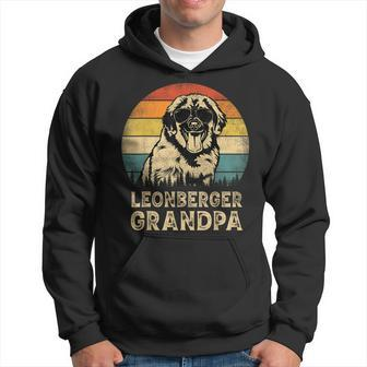 Vintage Leonberger Grandpa Dog Lovers Fathers Day Hoodie | Mazezy