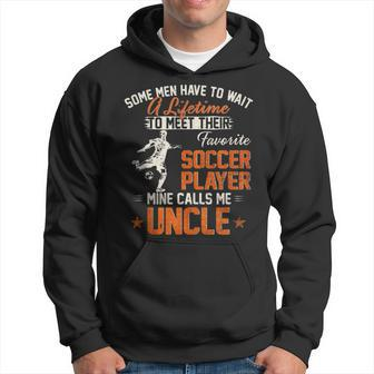 Vintage My Favorite Soccer Player Calls Me Uncle Football Hoodie | Mazezy
