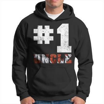 Vintage Number One American Football Uncle Fathers Day Hoodie | Mazezy AU