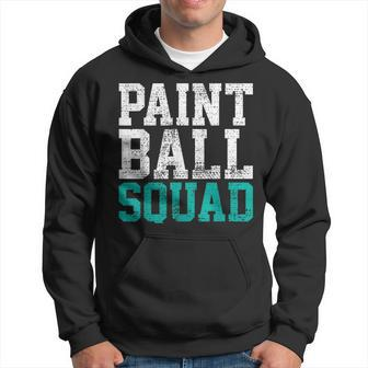 Vintage Paintball Squad Team Game Player Hoodie | Mazezy