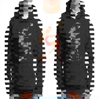 Vintage Pin Up Witch Halloween Pinup Girl Witches Broom Halloween Funny Gifts Hoodie | Mazezy