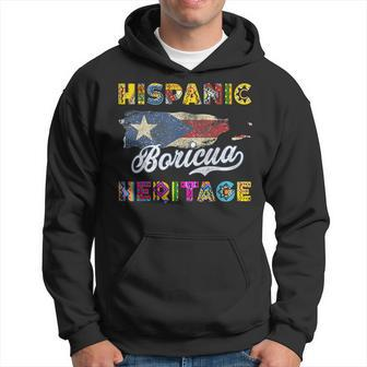 Vintage Puerto Rico Hispanic Heritage Month Hoodie - Seseable
