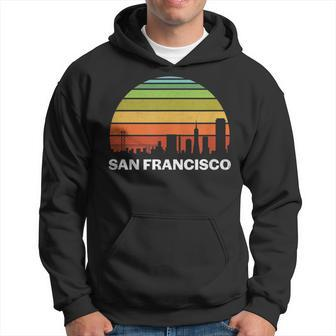 Vintage San Francisco Ca Cityscape Retro Graphic Hoodie | Mazezy