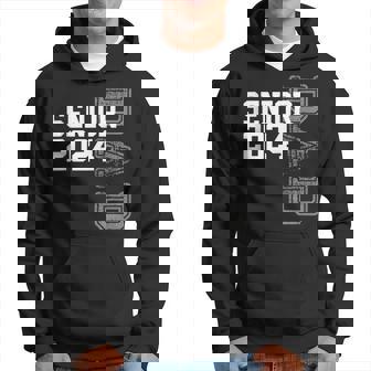 Vintage Senior 2024 Class Grad Proud Dad Class Of 2024 Hoodie | Mazezy