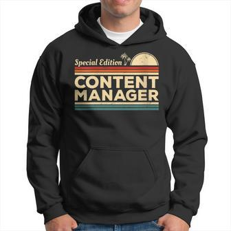Vintage Special Edition Content Manager Hoodie | Mazezy
