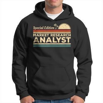 Vintage Special Edition Market Research Analyst Marketing Hoodie | Mazezy