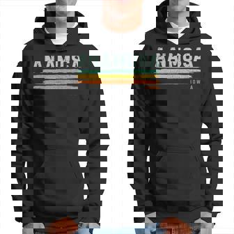 Vintage Stripes Anamosa Ia Hoodie | Mazezy