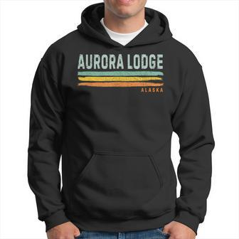 Vintage Stripes Aurora Lodge Ak Hoodie | Mazezy DE