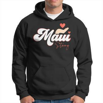 Vintage Strong Maui Hawaii Island I Love Hawaii Hoodie - Seseable