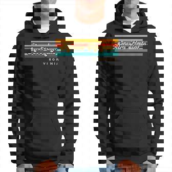 Vintage Sunset Stripes Alcova Heights Virginia Hoodie | Mazezy