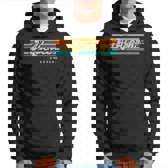 Vintage Sunset Stripes Alleene Arkansas Hoodie | Mazezy