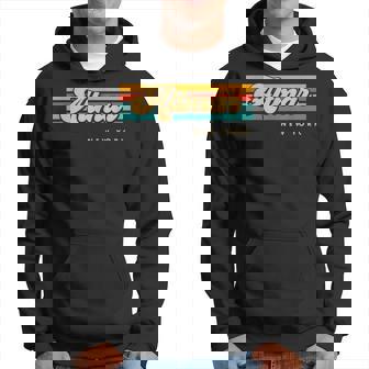 Vintage Sunset Stripes Altmar New York Hoodie | Mazezy