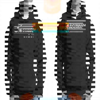 Vintage Sunset Stripes Ancramdale New York Hoodie | Mazezy