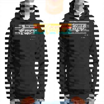 Vintage Sunset Stripes Arispe Texas Hoodie | Mazezy