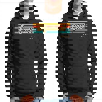 Vintage Sunset Stripes Austwell Texas Hoodie | Mazezy