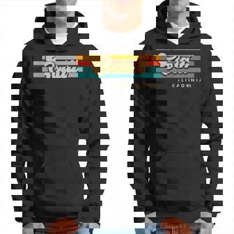 Vintage Sunset Stripes Cotati California Hoodie | Mazezy